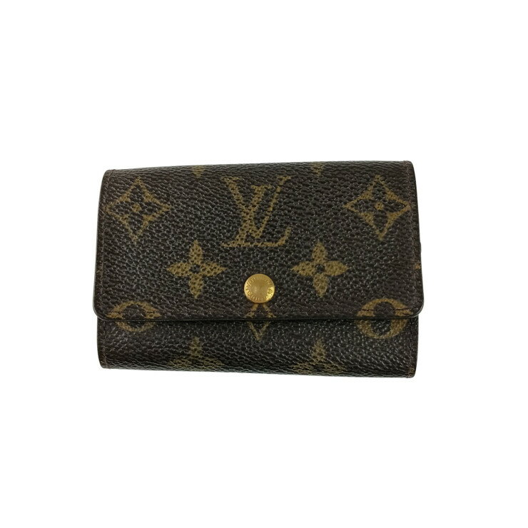 乐天商城 - LOUIS VUITTON ルイヴィトン キーケース モノバンク ミュルティクレ6 M62630 ブラウン系 PVC レザー ユニセックス 6連 ゴールド金具 美品【本物保証】【中古】