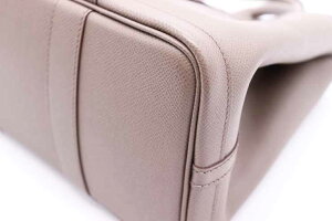 新品未使用展示品HERMESエルメスガーデンパーティ30TPMハンドバッグエプソンエタンA刻印【本物保証】【中古】