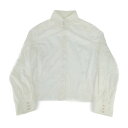 CHANEL シャネル ブラウス ココマーク パールボタンシャツ P24396V12141 ホワイト コットン100% レディース トップス 長袖シャツ #50【本物保証】【中古】