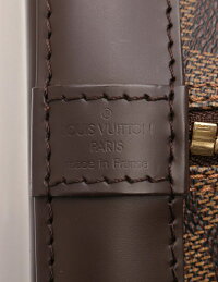 超美品LOUISVUITTONルイヴィトンアルマダミエエベヌハンドバッグN51131PVCブラウン【本物保証】【中古】
