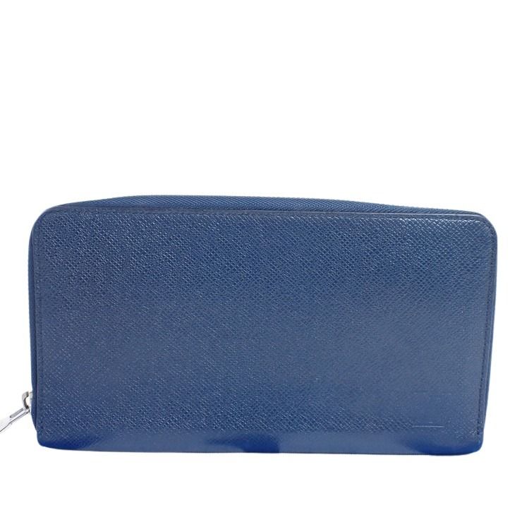 乐天商城 - LOUIS VUITTON ルイヴィトン 長財布 ジッピー オーガナイザー M30515 ブルーマリーヌ(ネイビー系) タイガ メンズ ラウンドファスナー トラベルケース シルバー金具 美品【本物保証】【中古】
