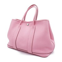 HERMESエルメスガーデンパーティトートバッグ30TPMヴァッシュカントリーローズサクラ□P刻印【本物保証】【中古】