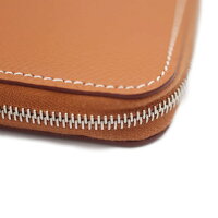 新品未使用展示品HERMESエルメスアザップロングシルクインラウンドファスナー長財布ヴォーエプソンゴールドT刻印【本物保証】【中古】
