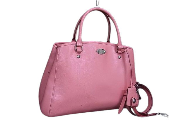 乐天商城 - 美品 COACH コーチ ハンドバッグ - F34067 ピンク レザー レディース 2WAY【本物保証】【中古】