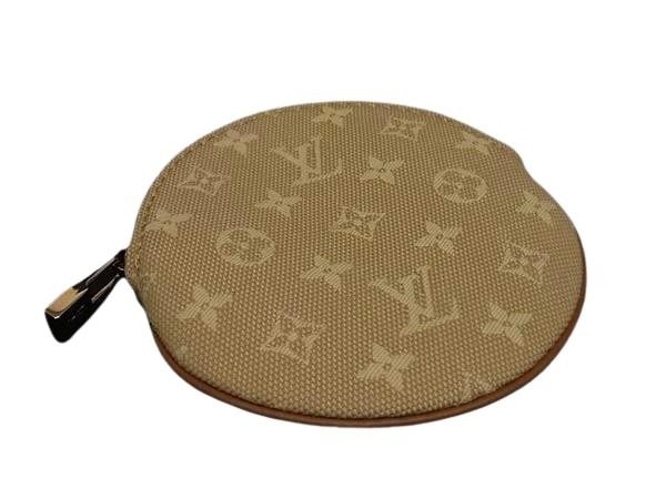 LOUIS VUITTON - LOUIS VUITTON ルイヴィトン コインケース ポルトモネ ロン M92452 ベージュ系 モノグラムミニ ユニセックス ゴールド金具 美品【本物保証】【中古】