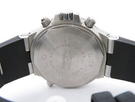 【中古】ABランクBVLGARIブルガリディアゴノプロフェッショナルエアメンズ腕時計GMT40C5SVDSS×ラバーシルバー文字盤【本物保証】