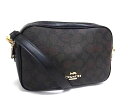 COACH コーチ ショルダーバッグ ジェス クロスボディ F68168 ブラウン系×ブラック系 PVC×レザー レディース ゴールド金具 超美品【本物保証】【中古】