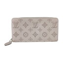 美品 LOUIS VUITTON ルイヴィトン 長財布 ジッピーウォレット M81426 ギモーヴ ピンク系 シルバー金具 マヒナ・カーフレザー レディース モ...