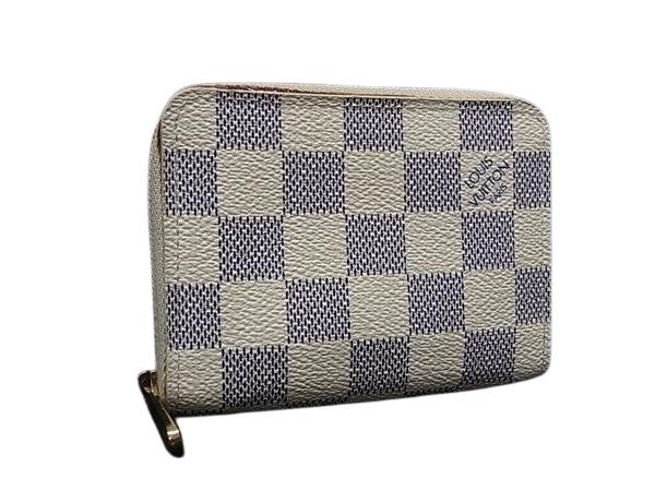 乐天商城 - LOUIS VUITTON ルイヴィトン コインケース ジッピーコインパース N63069 ホワイト系 ダミエアズール ユニセックス ゴールド金具 美品【本物保証】【中古】