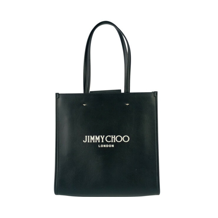 乐天商城 - JIMMY CHOO ジミーチュウ トートバッグ N/S TOTE M ブラック系 レザー レディース 美品【本物保証】【中古】