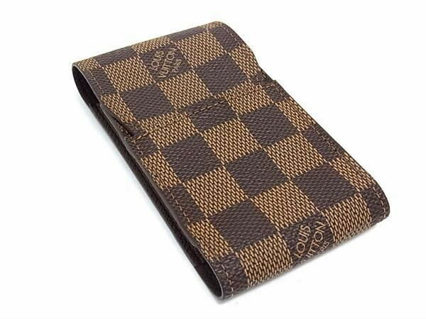 乐天商城 - LOUIS VUITTON ルイヴィトン シガレットケース エテュイ シガレット N63024 エベヌ（ブラウン）系 ダミエ ユニセックス 超美品【本物保証】【中古】