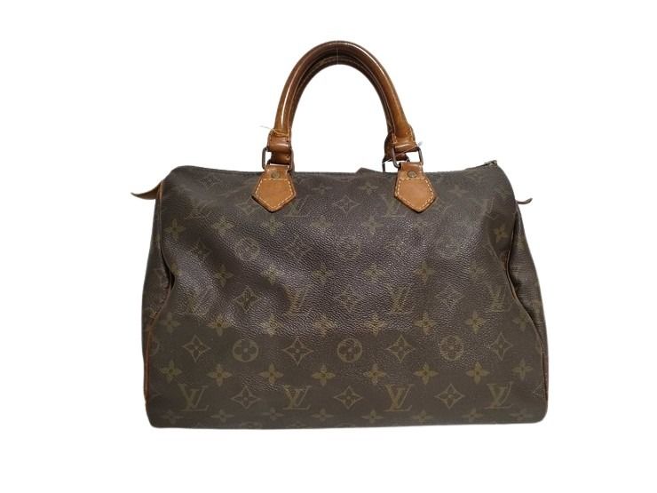 LOUIS VUITTON ルイヴィトン ハンドバッグ スピーディ30 M41108 ブラウン モノグラム・キャンバス レディース ミニボストンバッグ ゴールド金具【本物保証】【中古】