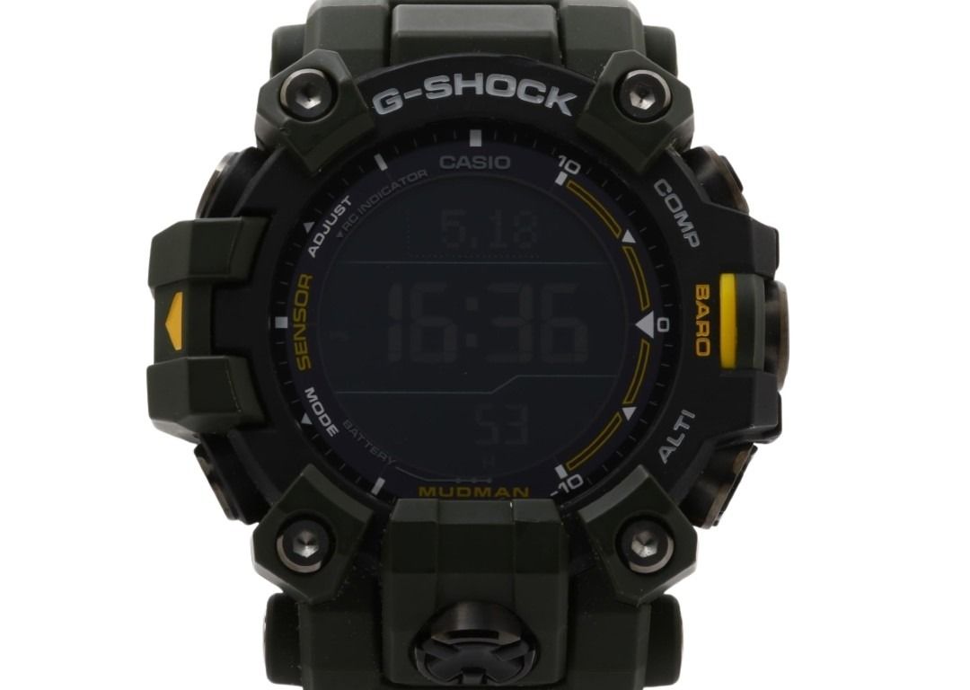 CASIO カシオ 腕時計 G-SHOCK MASTER OF G - LAND MUDMAN GW-9500-3JF ブラック カーキ系 カーボンファイバー強化樹脂（バイオマスプラスチック） 樹脂 メンズ デジタル 美品【本物保証】【中古】(2.0)