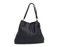 超美品 COACH コーチ ショルダーバッグ フィービー F35723 ダークネイビー系 ペブルドレザー レディース ロゴ【本物保証】【中古】
