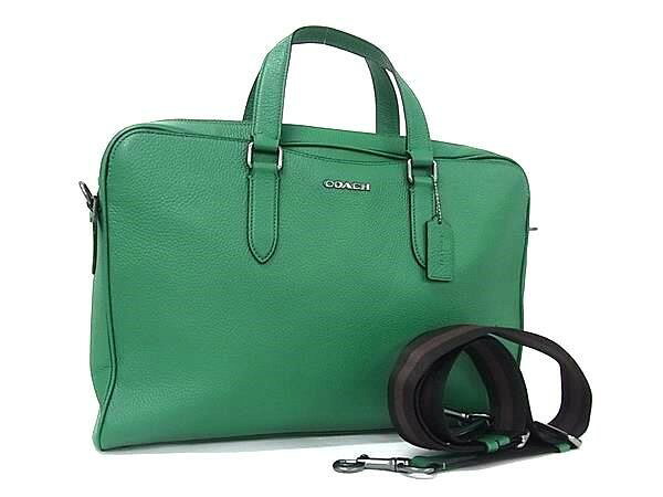 送料無料 COACH コーチ グラハム ストラクチャード ブリーフ ビジネスバッグ C8174 ギフト ファッション アウトレット価格級 セール sale ビジネスバッグ おすすめ 人気 丈夫 きれいめ 定番 おしゃれ 実用的 大人 普段使い 軽量 上品 誕生日 斜め掛け プレゼント 商品番号： 2611093001114 ブランド： COACH コーチ アイテム： ビジネスバッグ モデル・ライン： グラハム ストラクチャード ブリーフ 生産国： カンボジア 型番： C8174 シリアル： - 対象： メンズ 状態ランク： 総合：中古Aランク 外側：中古Aランク（擦れ　保管癖） 内側：中古Aランク 仕様： ・開閉式： ファスナー 　・外側： マグネットポケット×2 　・内側： スナップボタンポケット×1、ファスナーポケット×1、オープンポケット×2カードポケット×4、ペン差し2 サイズ： ・[縦]約28cm 　・[横]約40cm 　・[マチ]約8cm※素人実寸ですので誤差はご了承ください。 素材： レザー カラー： グリーン系※ご覧頂くパソコン・モニターにより、色合いが違って見える事があります。 付属品： ストラップ※画像に載っているものが全てとなります。 備考： 上質なレザーを使用したコーチの2WAYバッグです。落ち着いたグリーン系カラーが洗練された印象を与え、ビジネスシーンから普段使いまで幅広く活躍します。機能的なポケットも充実しており、使い勝手の良さも魅力です。 商品状態ランクの説明 新品 新品未使用の商品 未使用展示品 展示などでわずかな傷や経年変化がみられるお品 中古Sランク ほぼ使用感のない、超美品のリサイクル品 中古SAランク Sランクに近いAランクより綺麗なリサイクル品 中古Aランク 多少の使用感はありますが、状態の良いリサイクル品 中古ABランク Aランクより多少の使用感があるリサイクル品 中古Bランク 使用感や傷があるリサイクル品 中古BCランク Bランクより多少の使用感があるリサイクル品 中古Cランク かなりの使用感があり、傷や劣化が目立つリサイクル品 中古ジャンク 商品ごとに、商品ランク説明で詳しく説明しています送料無料 COACH コーチ グラハム ストラクチャード ブリーフ ビジネスバッグ C8174 ◆商品番号： 2611093001114 ◆ブランド： COACH コーチ ◆アイテム： ビジネスバッグ ◆モデル・ライン： グラハム ストラクチャード ブリーフ ◆生産国： カンボジア ◆型番： C8174 ◆対象： メンズ ◆状態ランク： 総合：中古Aランク 外側：中古Aランク（擦れ　保管癖） 内側：中古Aランク ◆仕様： ・開閉式： ファスナー 　・外側： マグネットポケット×2 　・内側： スナップボタンポケット×1、ファスナーポケット×1、オープンポケット×2カードポケット×4、ペン差し2 ◆サイズ： ・[縦]約28cm 　・[横]約40cm 　・[マチ]約8cm ※素人実寸ですので誤差はご了承ください。 ◆素材： レザー ◆カラー： グリーン系 ※ご覧頂くパソコン・モニターにより、色合いが違って見える事があります。 ◆付属品： ストラップ ※画像に載っているものが全てとなります。 ◆備考： 上質なレザーを使用したコーチの2WAYバッグです。落ち着いたグリーン系カラーが洗練された印象を与え、ビジネスシーンから普段使いまで幅広く活躍します。機能的なポケットも充実しており、使い勝手の良さも魅力です。