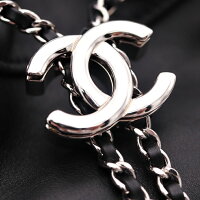 新品未使用展示品CHANELシャネルココマークマトラッセ2WAYリュックサックバックパックレザーブラックシルバー金具23番台【本物保証】【中古】