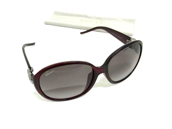楽天3R boutiqueGUCCI グッチ サングラス インターロッキングG ラブリーハート GG3530/F/S ボルドー系 プラスチック ユニセックス 美品【本物保証】【中古】
