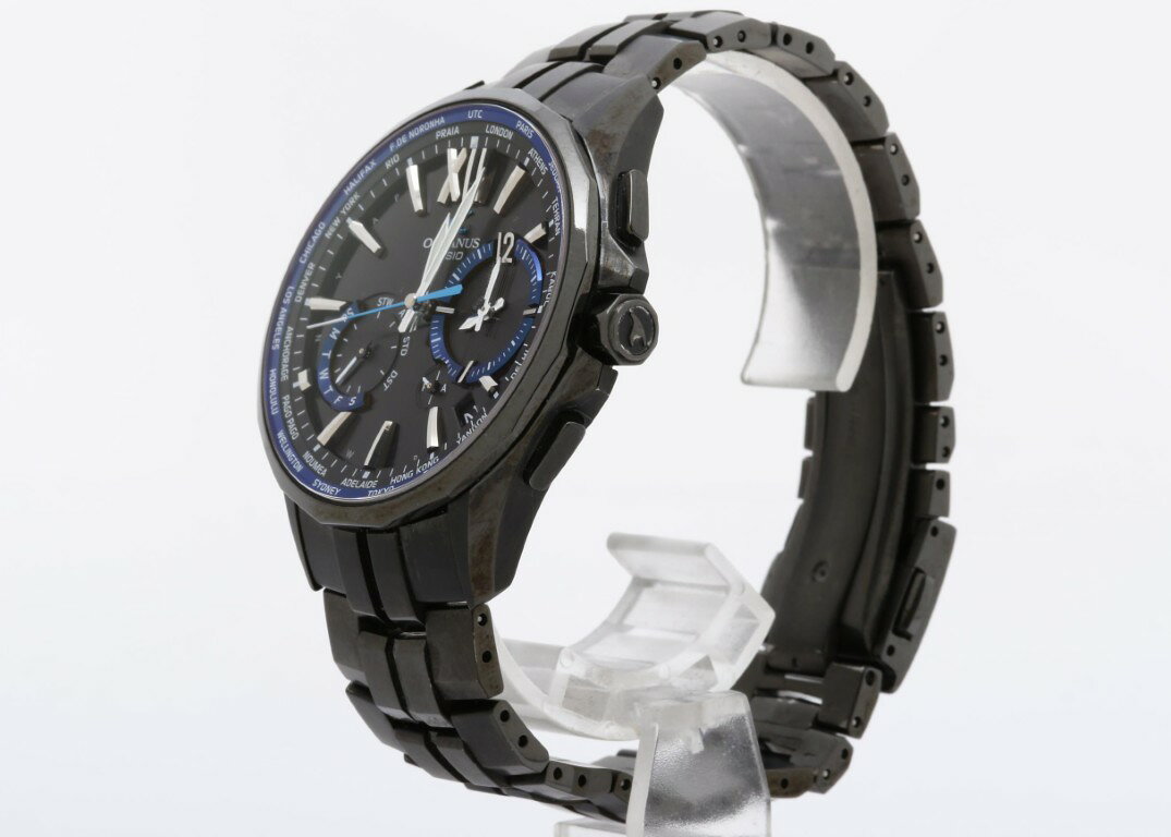 3R boutiqueのCASIO カシオ 腕時計 OCEANUS Manta オシアナス マンタ OCW-S3400B-1AJF ブラック系 チタン メンズ アナログ 美品【本物保証】【中古】｜アングル2
