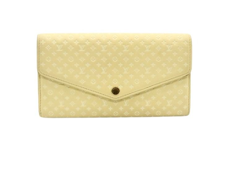 乐天商城 - LOUIS VUITTON ルイヴィトン 財布 ポルトフォイユサラNM M82231 ジョーヌ（イエロー系） ナノモノグラム レディース ゴールド金具 美品【本物保証】【中古】