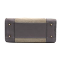 超美品LOEWEロエベアマソナ28ハンドバッグスエードレザーモスグリーン【本物保証】【中古】