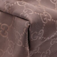 新品未使用展示品GUCCIグッチGG柄トートバッグ282439ナイロンブラウン【本物保証】【中古】