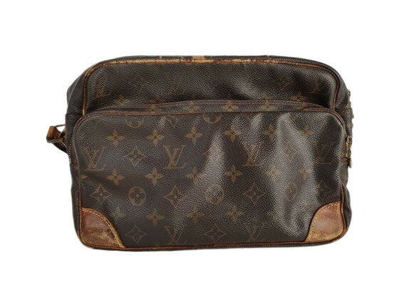 乐天商城 - LOUIS VUITTON ルイヴィトン ショルダーバッグ ナイル M45244 ブラウン モノグラム・キャンバス ユニセックス メッセンジャーバッグ【本物保証】【中古】