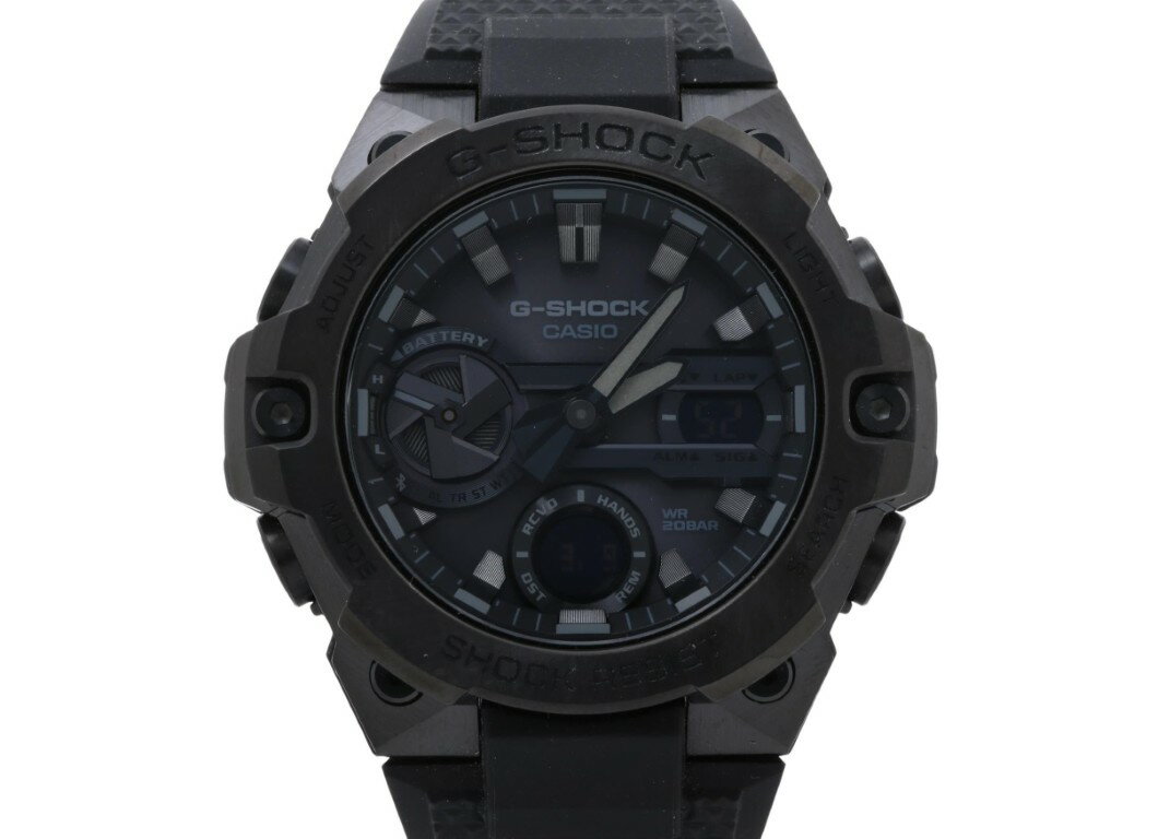乐天商城 - CASIO カシオ 時計 GSHOCK GSTEEL GSTB400 Series GSTB400BB1AJF ブラック 樹脂／ステンレススチール メンズ アナデジ 美品【本物保証】【中古】