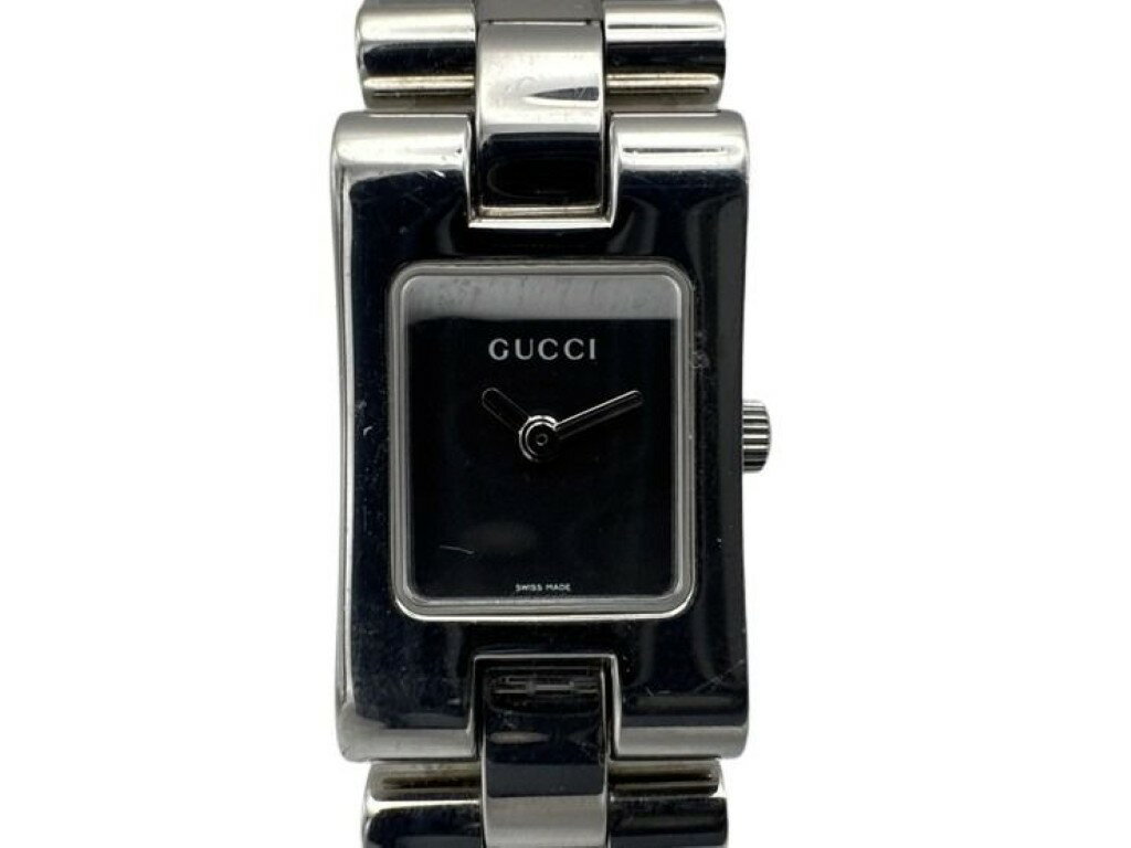 Rakuten - GUCCI グッチ 腕時計 2305L ブラック シルバー系 ステンレス レディース 美品【本物保証】【中古】
