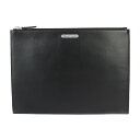美品 SAINT LAURENT PARIS サンローランパリ IPAD MILITAR セカンドバッグ 522604 レザー ブラック シルバー金具 クラッチバッグ ポーチ ロゴプレート【本物保証】【中古】(4)