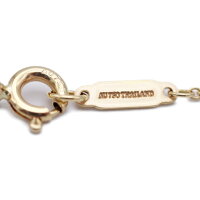 美品Tiffany&Co.ティファニーリボンモチーフネックレス750K18ゴールドアクセサリー小物【本物保証】【中古】