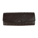 BOTTEGAVENETA ボッテガヴェネタ イントレチャート キーケース 120740 レザー ダークブラウン ゴールド金具 三つ折り 5連 キーリング【本物...