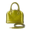 美品 LOUIS VUITTON ルイヴィトン ハンドバッグ アルマBB M91677 グリアールデコ モノグラムヴェルニ・ヴェルニ レディース 2WAY ショ...