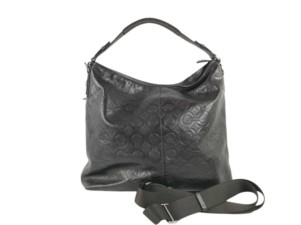 コーチ COACH オプアート ショルダーバッグ ダークグレー系　美品 楽天市場】COACH コーチ オプアート（ショルダーバッグ
