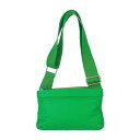 BOTTEGA VENETA ボッテガヴェネタ ショルダーバッグ クラシック ピロー クロスボディ 666548 グリーン シルバー金具 レザー レディース メッセンジャー【本物保証】【中古】