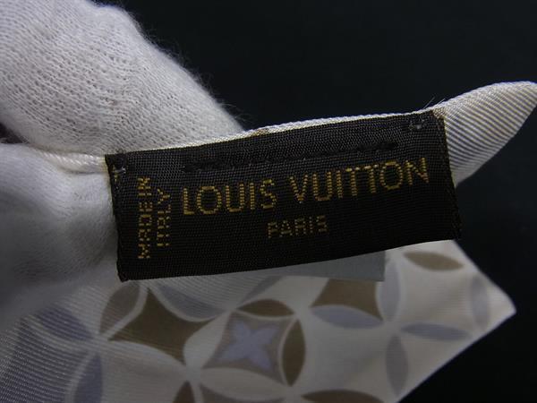 LOUIS VUITTON ルイヴィトン リボンスカーフ バンドー マルチカラー シルク100% レ...