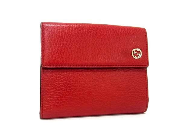 ✨極美品✨GUCCI グッチ　折り財布　二つ折り財布　赤　レザー グッチ 日本限定 ダブルG 二つ折り財布 ブラック レザー | GUCCI® JP