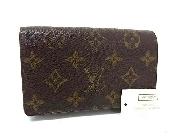 乐天商城 - LOUIS VUITTON ルイヴィトン 二つ折り財布 ポルトモネ ビエトレゾール M61730 ブラウン系 モノグラム レディース ゴールド金具 美品【本物保証】【中古】