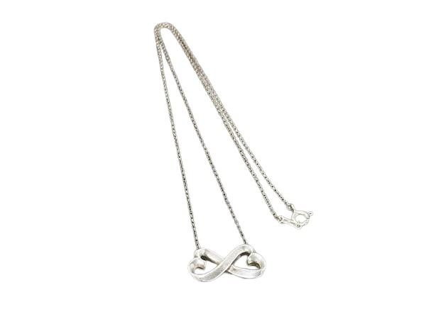 未使用級♡ティファニー ペンダント ダブルラビングハート ダイヤ 1P シルバー ティファニー TIFFANY＆CO ダブル ラビング ハートネックレス シルバー