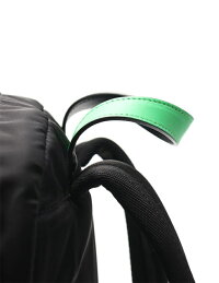 超美品PRADAプラダTESSUTOリュックサックバックパック2VZ021ナイロン黒黄緑【本物保証】【中古】