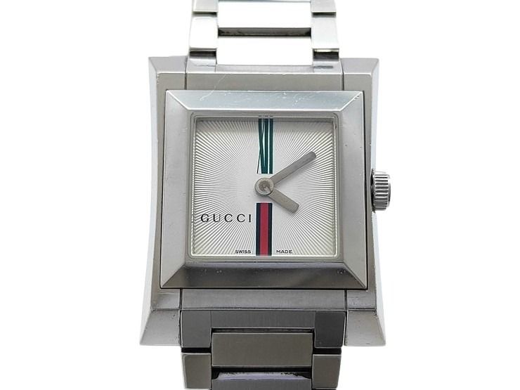 GUCCI グッチ 腕時計 シェリーライン 111L シルバー系 ステンレス レディース 2針 クオーツ 美品【本物保証】【中古】