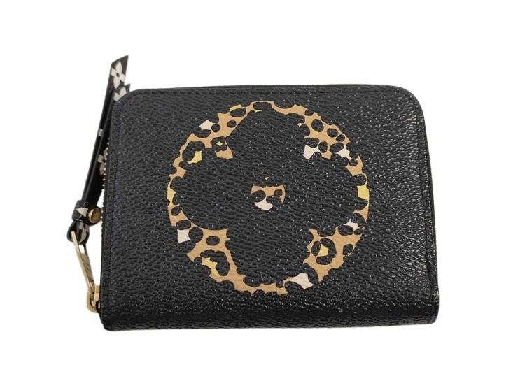 LOUIS VUITTON ルイヴィトン コインケース ジッピーコインパース M67878 ブラッ ブラウン系 モノグラムジャングル レディース ゴールド金具 美品【本物保証】【中古】