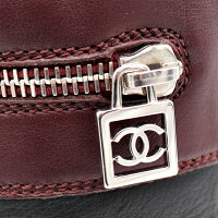 超美品CHANELシャネルコココクーンエンジニアブーツレザーブラックボルドー表記351/2参考サイズ約22.5【本物保証】【中古】