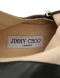【新品未使用展示品】JIMMYCHOOジミーチュウショートブーツレザースエードグレーネイビーボルドーメタルシルバー表記36参考サイズ23cm【本物保証】【中古】