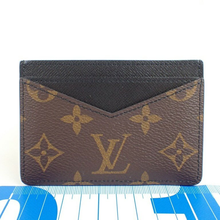 乐天商城 - LOUIS VUITTON ルイヴィトン カードケース ネオ ポルト カルト M60166 ブラウン ブラック系 モノグラム マカサー ユニセックス 美品【本物保証】【中古】