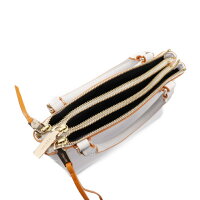 COACHコーチ2wayミニバッグショルダーバッグレザーホワイトオレンジ51612レディースバッグ【本物保証】【中古】