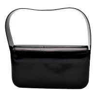 超美品CartierカルティエハッピーバースデーL1000532-EBハンドバッグワンショルダーバッグパテントレザーブラック【本物保証】【中古】