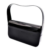超美品CartierカルティエハッピーバースデーL1000532-EBハンドバッグワンショルダーバッグパテントレザーブラック【本物保証】【中古】