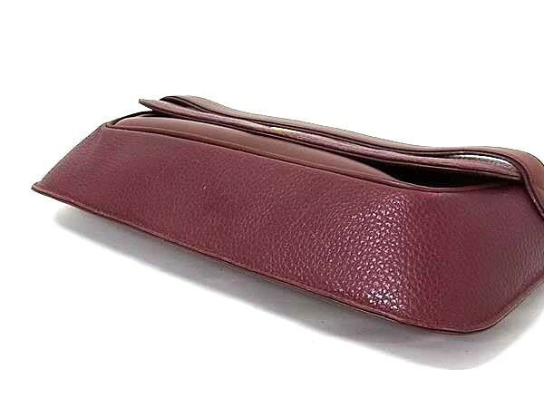 Cartier カルティエ クラッチバッグ マストライン ボルドー系 レザー レディース ...