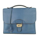 HERMES エルメス ビジネスバッグ サックアデペッシュ27 - ブルー系 シルバー金具 トリヨンクレマンス メンズ ハンドバッグ □J刻印【本物保証】【中古...