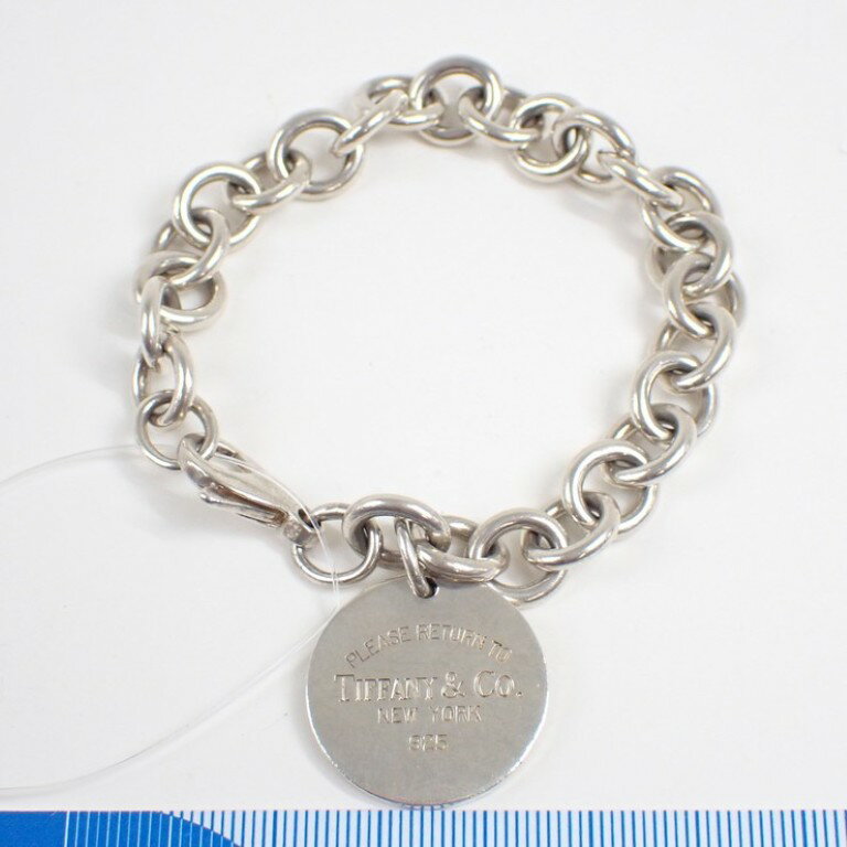 Rakuten - Tiffany&Co. ティファニー ブレスレット リターン トゥ ティファニー ラウンドタグ ブレスレット シルバー系 SV925 レディース 美品【本物保証】【中古】